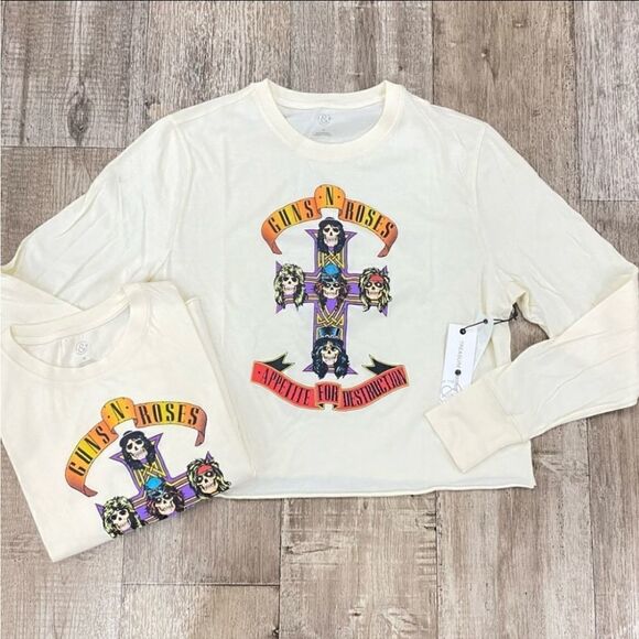 Treasure & Bond Tops - NWT Guns N Roses Appetite For Destruction Long Sleeve Tee M